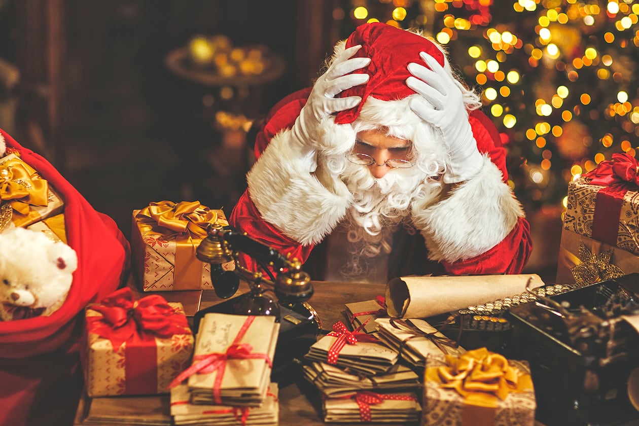 What's a Santa to do? Stress is nearly unavoidable during the holidays. (Dreamstime/TNS)