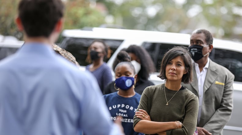 Alex Wagner speaks with Jon Ossoff, the Democratic candidate for Senate in Georgia, at a campaign event in Atlanta on September 27, 2020 in "The Circus" on Showtime. Dustin Chambers/SHOWTIME.