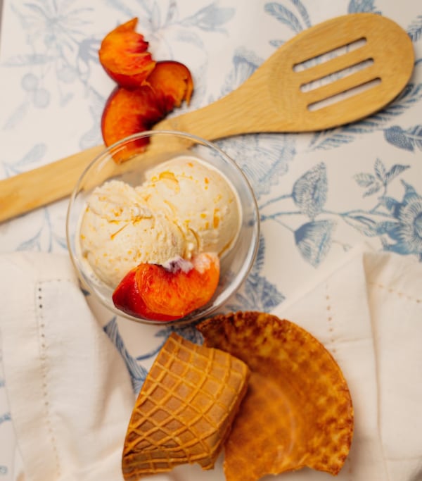 Southern flavors like Georgia Peach Cobbler are popular among Scoops @ Peachtree customers. (Martavis Johnson)