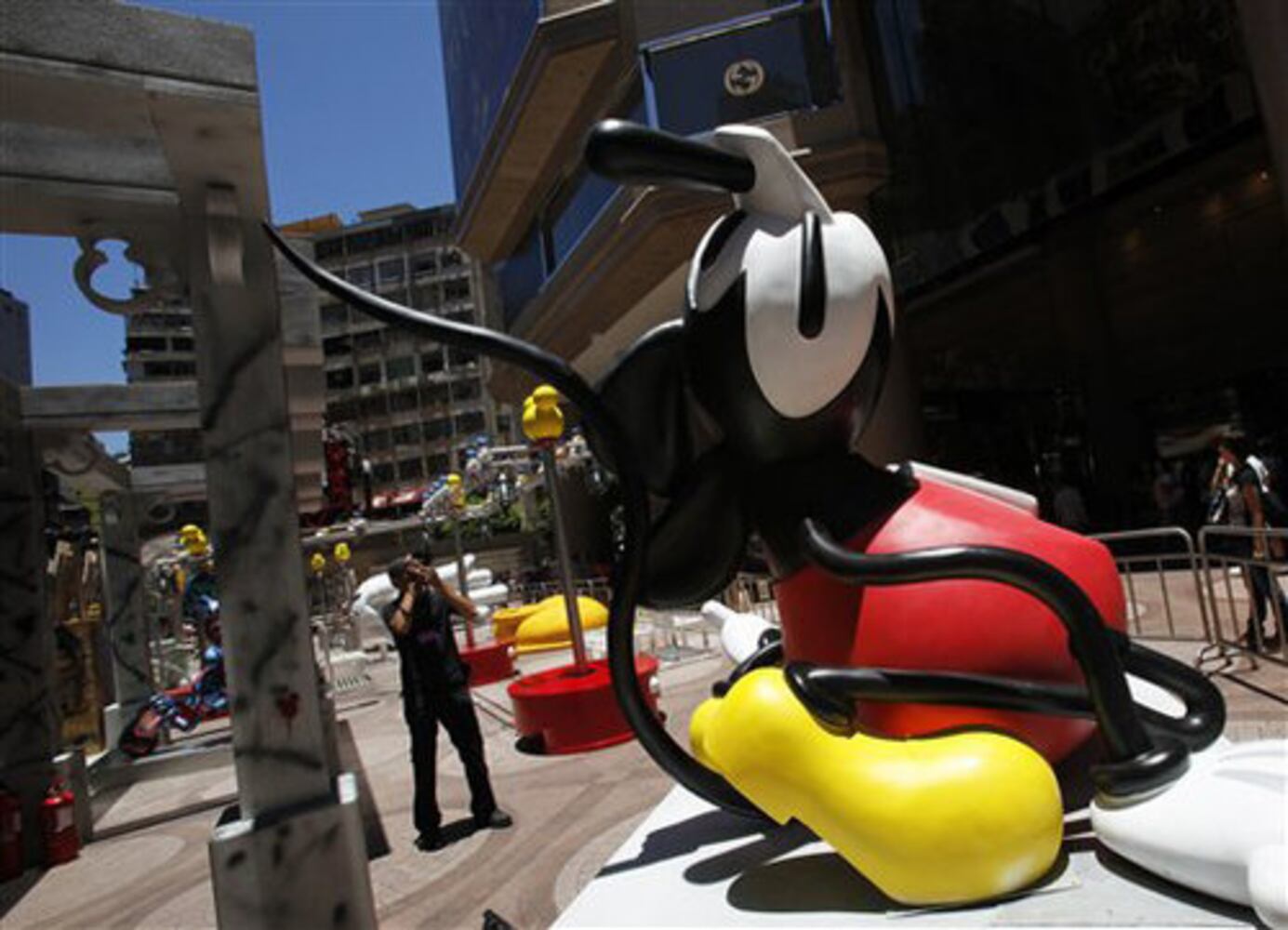 Mickey Mouse exhibit in Hong Kong