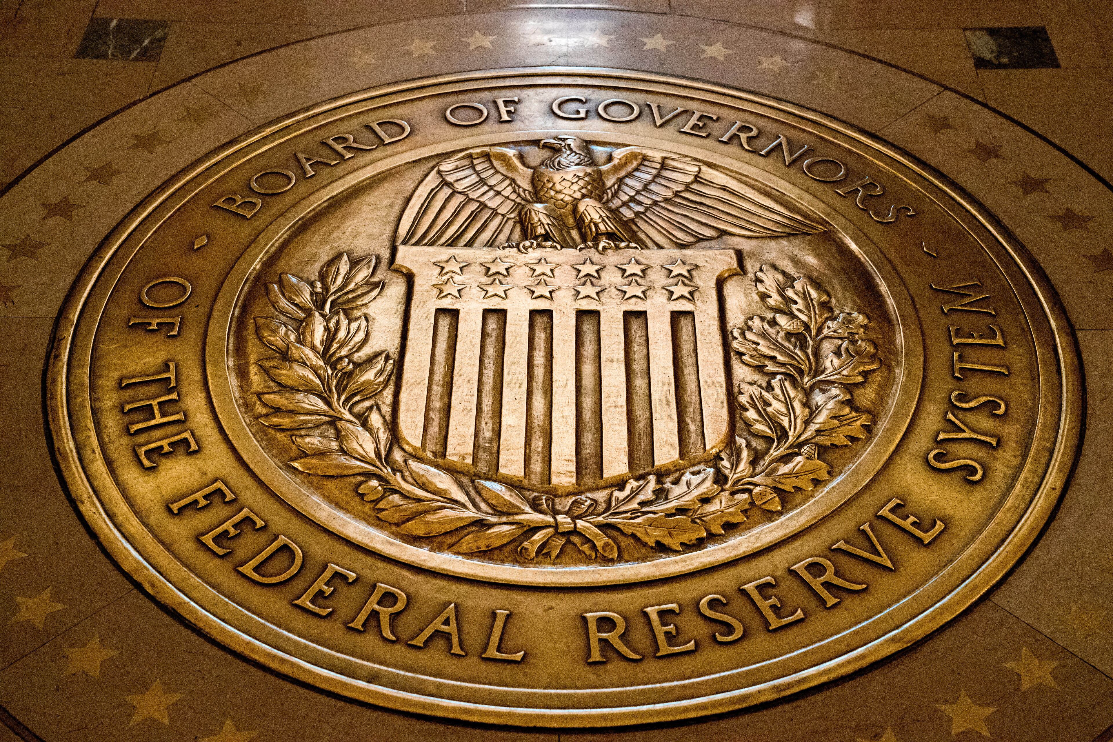 The seal of the Board of Governors of the U.S. Federal Reserve System.