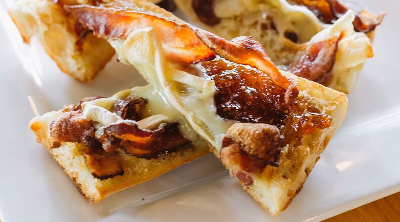 The bacon, fig and brie tartine at Amélie's French Bakery & Café. PHOTO COURTESY OF AMELIE'S FRENCH BAKERY & CAFE