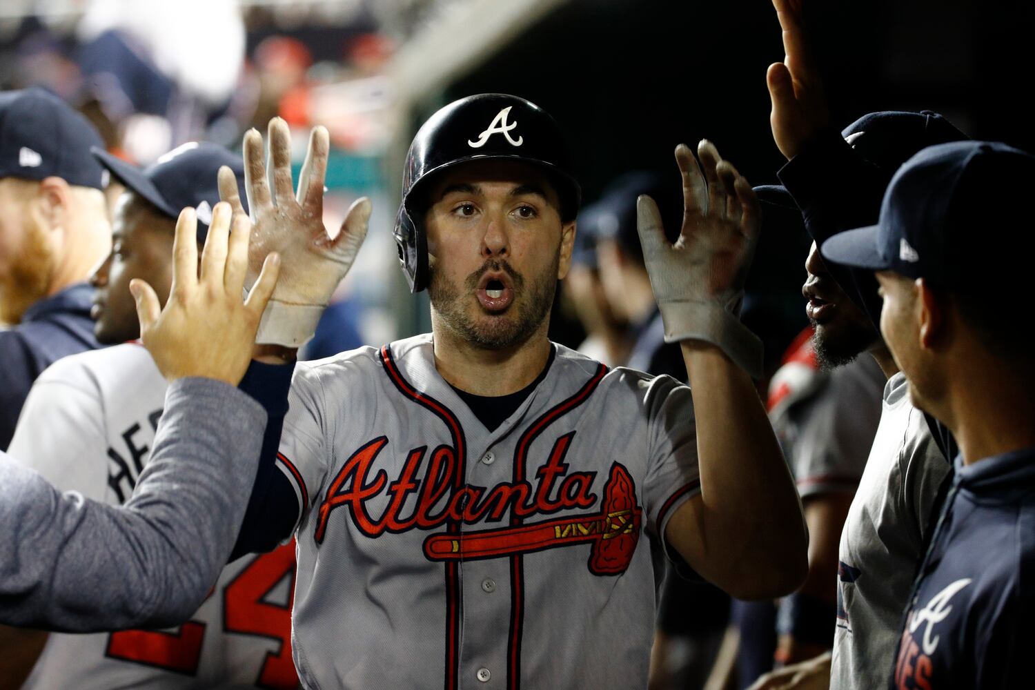 Photos: Markakis leads Braves against Nationals