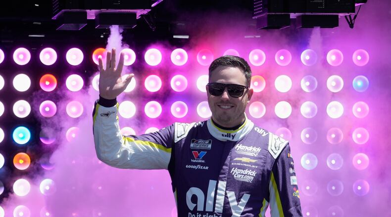 FILE - Alex Bowman during a NASCAR Cup Series auto race event at Sonoma Raceway, Sunday, June 28, 2026, in Sonoma, Calif. (AP Photo/Jeff Chiu,File)
