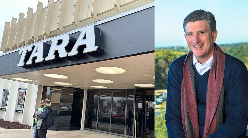 Steve Mensch's public memorial service was held at Tara Theatre Dec. 28, 2024. Mensch was president of Tyler Perry Studios when he died in a single-engine plane crash Dec. 6, 2024 in Florida. RODNEY HO/rho@ajc.com/CONTRIBUTED