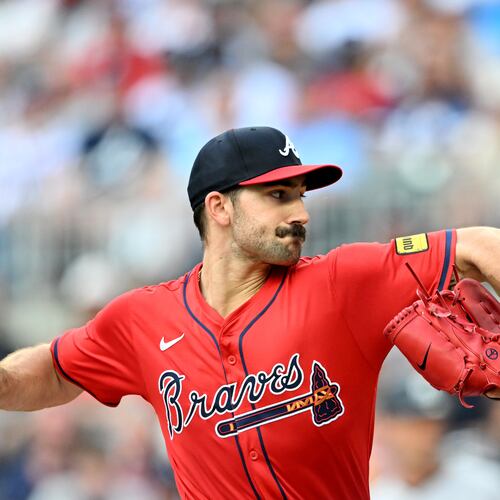 Atlanta Braves pitcher Spencer Strider is on rehab assignment and will start Thursday for Rome. (Hyosub Shin / AJC 2025)