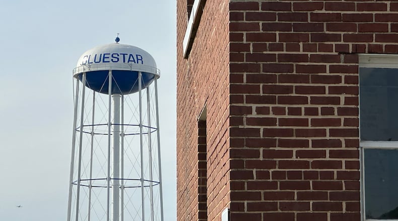 BlueStar Studios convinced Clayton County to place the name on a nearby dormant water tower. RODNEY HO/rho@ajc.com
