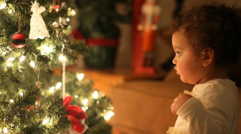 Sarah Goodbread submitted this photo of Caroline Goodbread, who was 16 months old at the time, gazing at the Christmas tree. “How magical Christmas must be through the eyes of a child, ” she wrote.