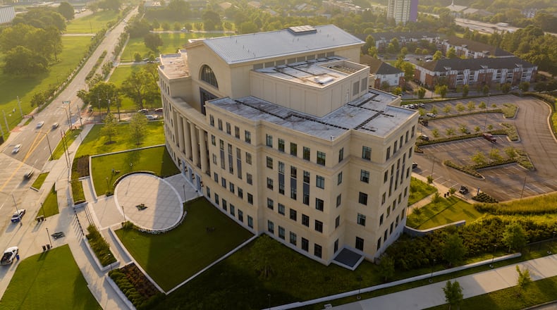 This aerial image shows the Georgia Supreme Court in Atlanta. (Felix Mizioznikov/Dreamstime/TNS 2023)