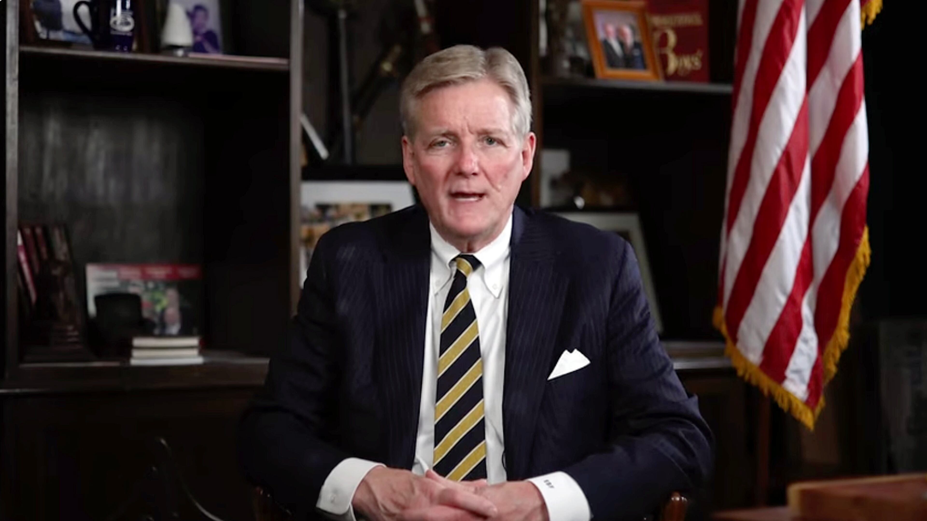 Brant Frost IV is the founder of First Liberty Building & Loan of Newnan. The Securities and Exchange Commission alleged Frost and First Liberty operated a Ponzi scheme. (First Liberty Building and Loan YouTube via AJC)
