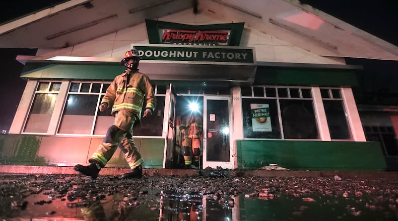 The first fire at the doughnut shop broke out Feb. 10. The second happened in July.