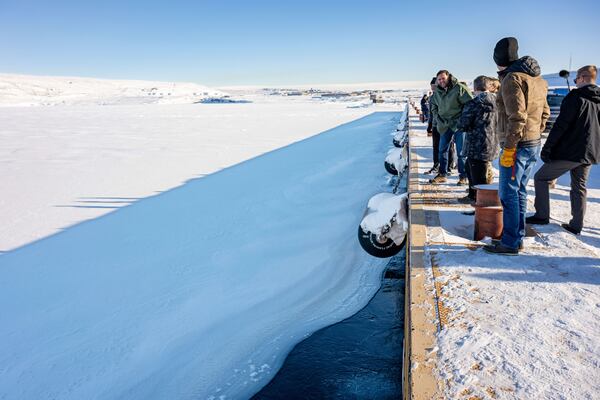 Vice President JD Vance tours the U.S. military's Pituffik Space Base in Greenland, Friday, March 28, 2025. (Jim Watson/Pool via AP)