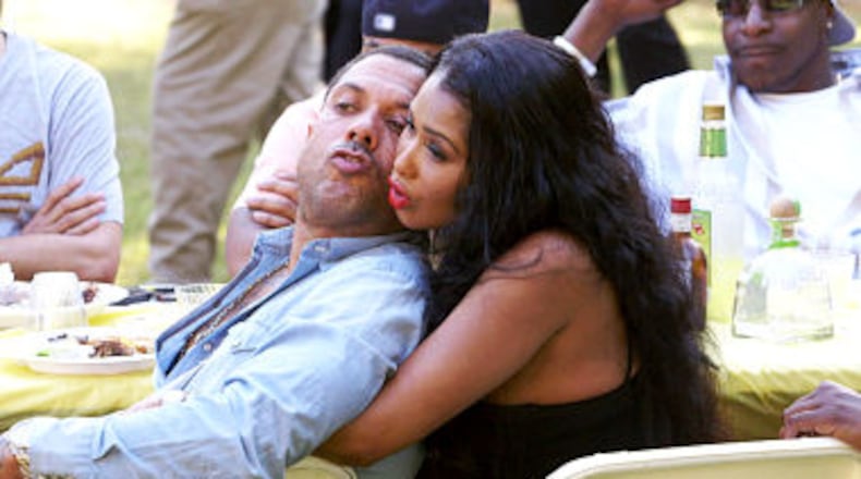 Benzino and Althea hanging at Kirk's "I'm Sorry" party. CREDIT: VH1