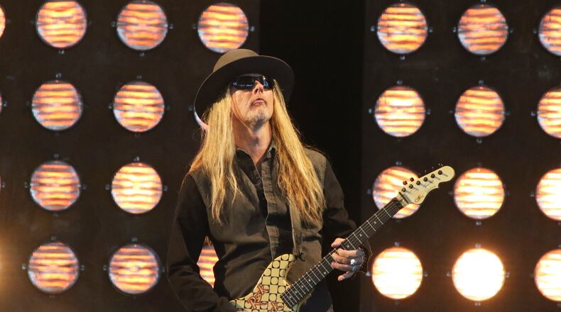 Jerry Cantrell with Alice in Chains performs at Ameris Bank Amphitheatre on Thursday, July 25, 2019, in Atlanta. (Photo by Katie Darby/Invision/AP)