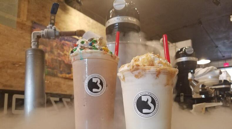 Drinks from Creamed Bull