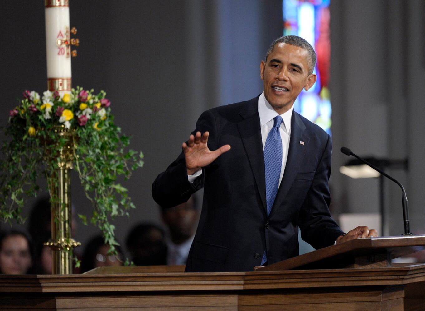 April 18, 2013: President, first lady attend healing service
