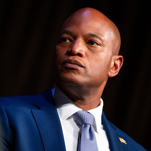 Wes Moore, Governor of Maryland, speaks during the National Action Network (NAN) Convention in New York, Thursday, April 9, 2026. (AP Photo/Angelina Katsanis)
