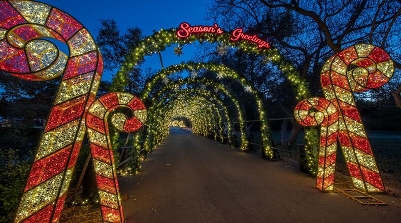 The "Holiday Road" light show opens Nov. 26 in Fairburn.