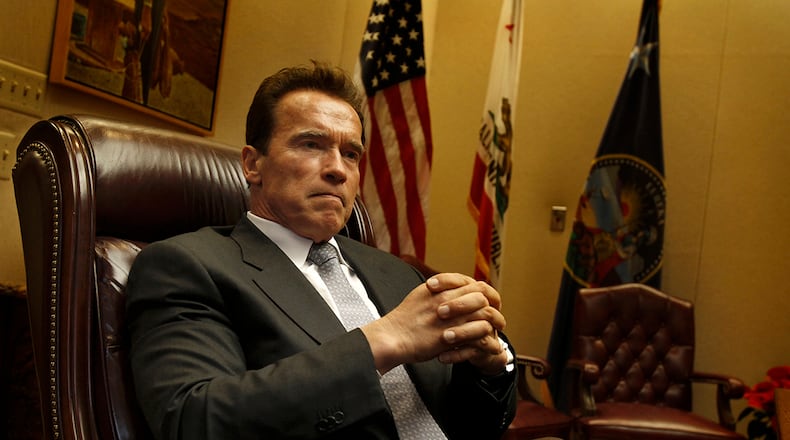 Former California governor Arnold Schwarzenegger in December 2010 at the state capital in Sacramento, Calif. Schwarzenegger has said he would have run for president had be been born in the United States.