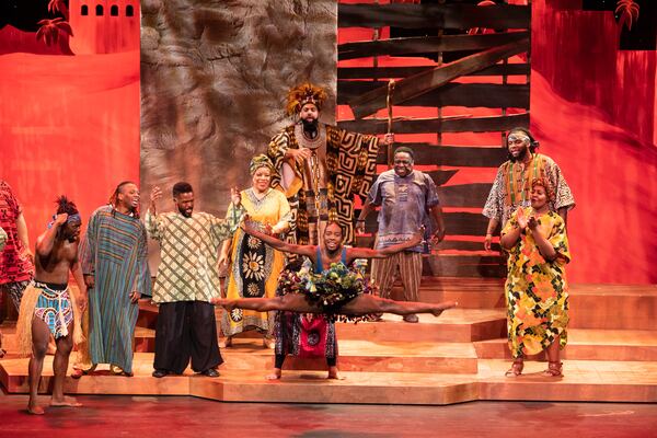 Opening in a modern-day African American church on Christmas Day,  "Black Nativity" moves to Africa, not the Middle East, to dramatize Mary and Joseph’s story. (Courtesy of Shoccara Marcus)