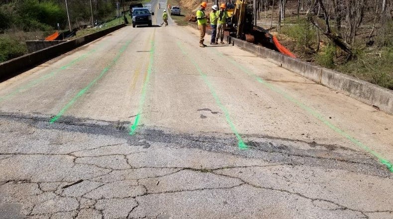 The Georgia Department of Transportation has replaced 24 local bridges in two years, including this one in Harris County.