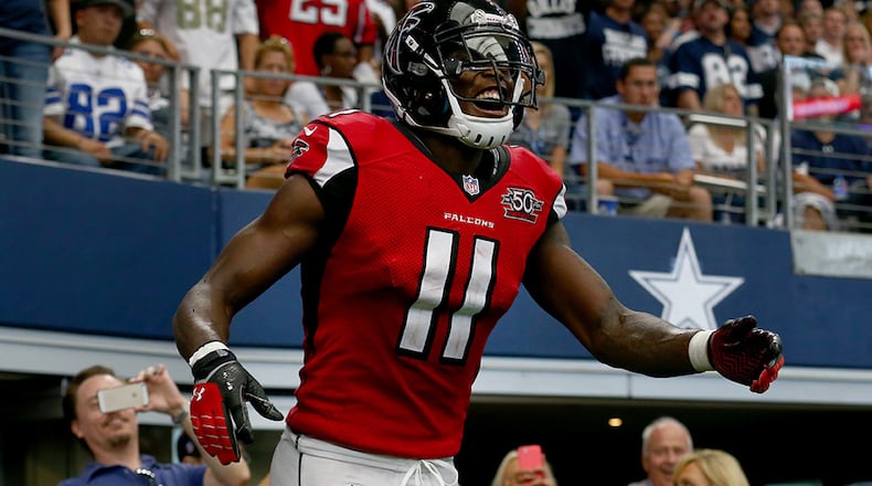 Julio Jones' No. 11 is gaining popularity. (Tom Pennington/Getty Images)