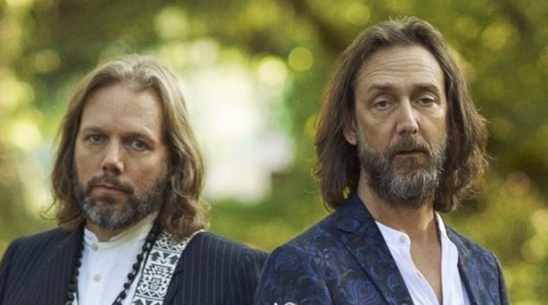 Rich (left) and Chris Robinson are the core of The Black Crowes. The Atlanta natives were forced to postpone their reunion tour until 2021. Courtesy of Josh Cheuse