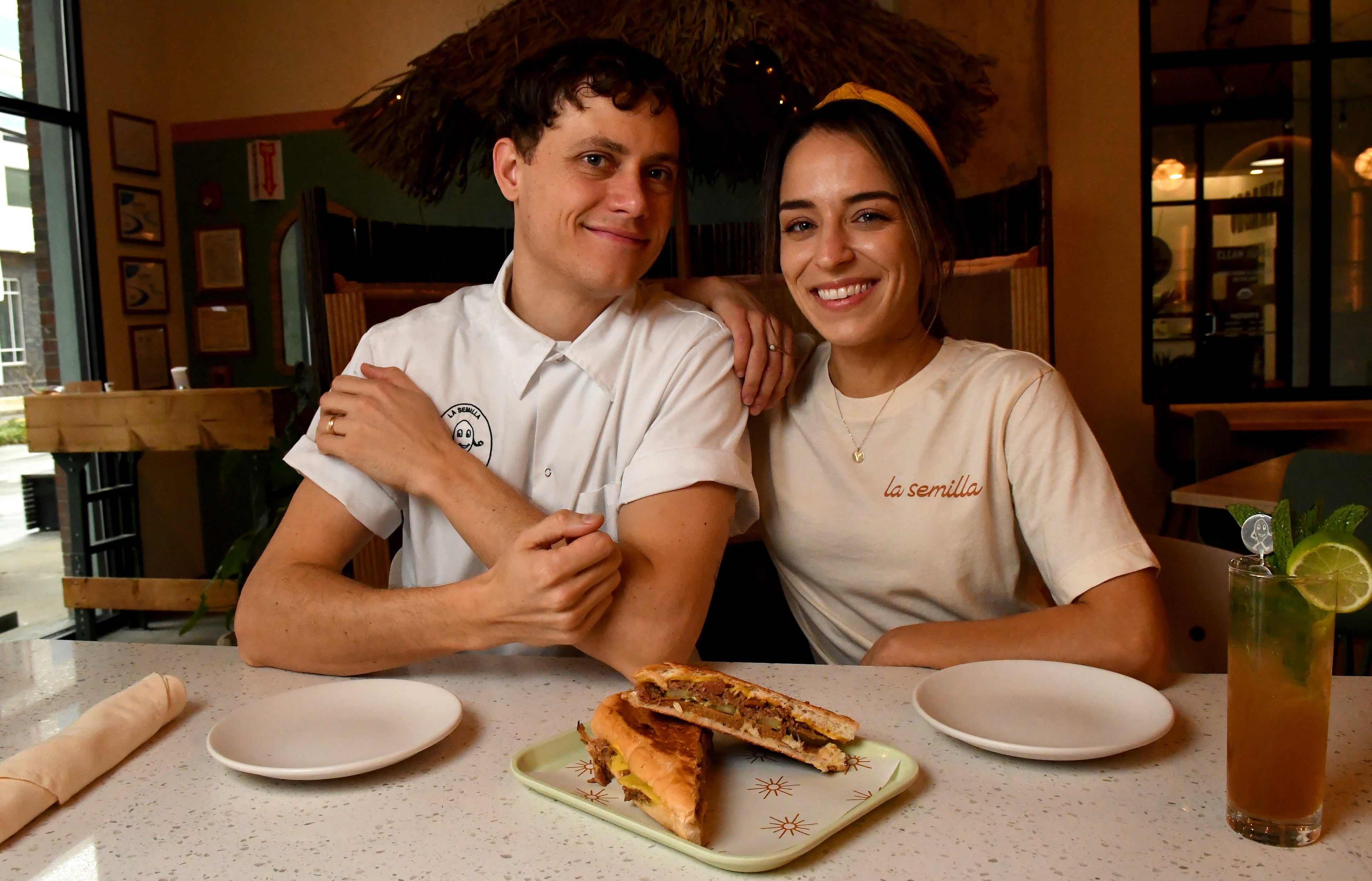 Reid and Sophia Trapani are the owners of La Semilla. A former pop-up, La Semilla is the go-to restaurant for plant-based Latin American fare. (Chris Hunt for the AJC)