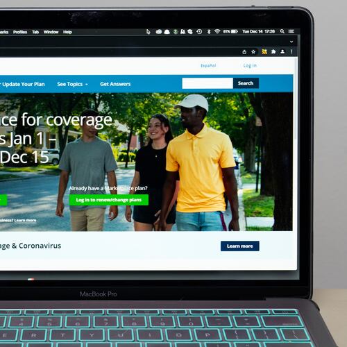 FILE - The healthcare.gov website is seen on Dec. 14, 2021, in Fort Washington, Md. (AP Photo/Alex Brandon, File)