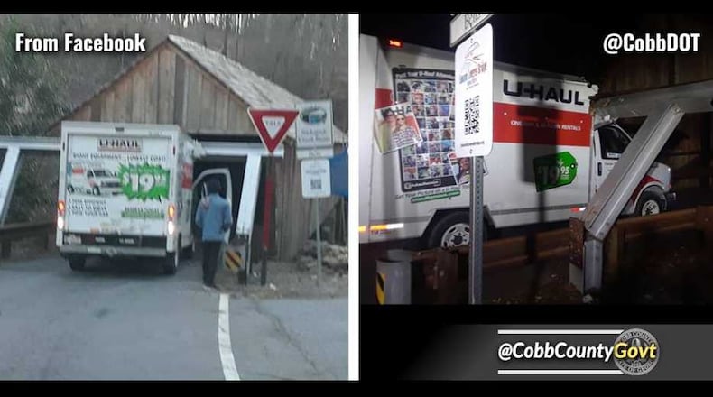 Someone nearly destroyed the historic Concord Road Covered Bridge on Jan. 9, 2019, the first of the year.
