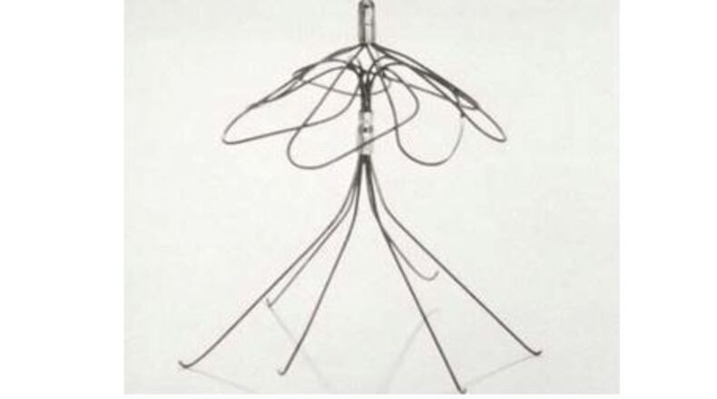 A Simon Nitinol filter.   A company statement noted: “Any implantable medical device carries inherent risks, but also provides clinical benefits that outweigh those risks. We provide information about both the risks and benefits in order that physicians, in consultation with their patients, can determine whether those benefits outweigh the risks in a particular instance.”