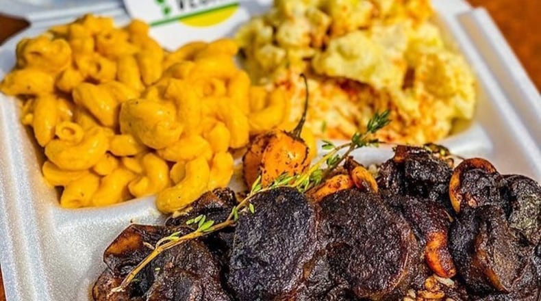 Food from the menu of B.A.D. Gyal Vegan. / B.A.D. Gyal Vegan Facebook page