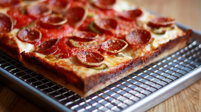 The Colony pizza from the menu of Emmy Squared. / Courtesy of Emmy Squared