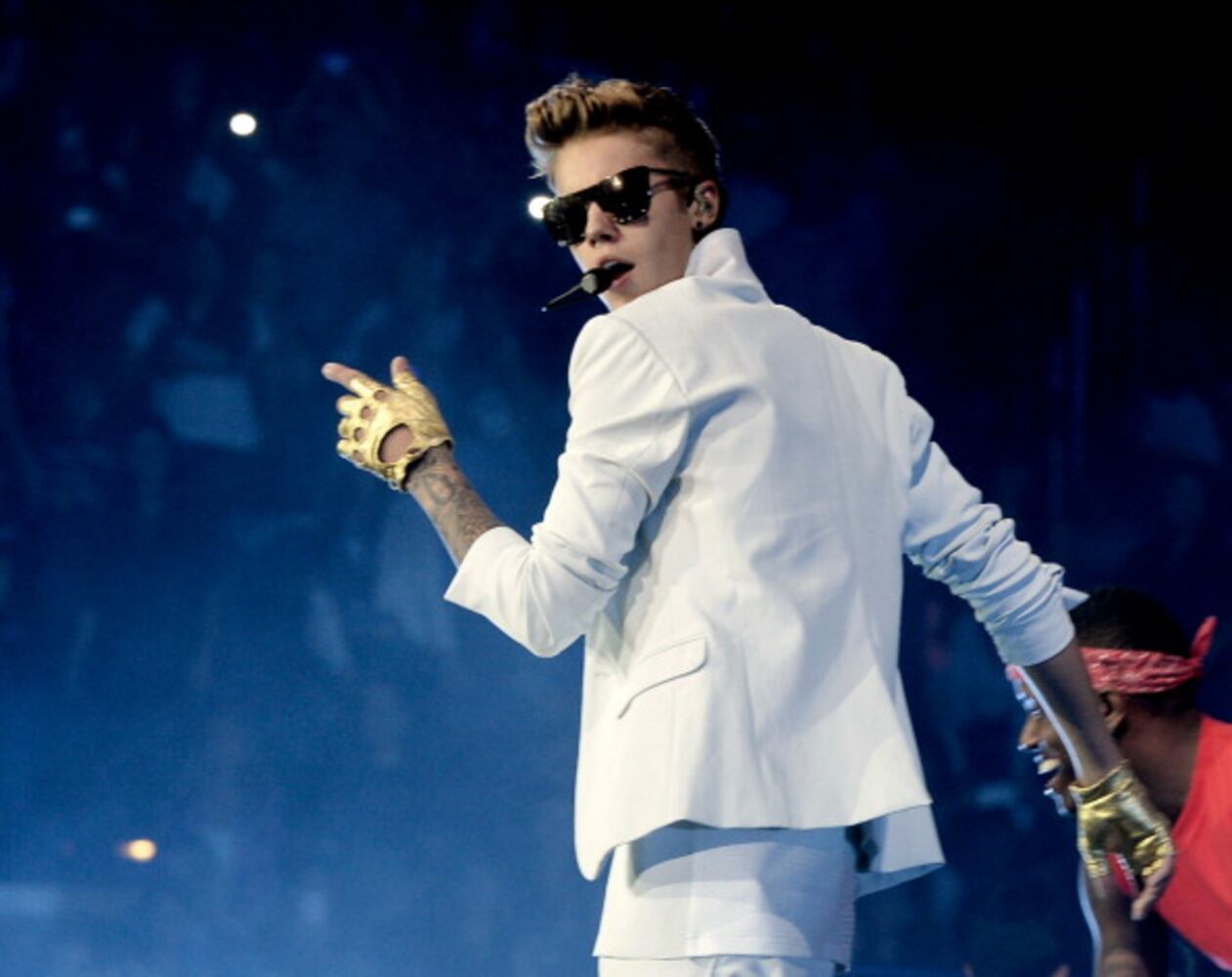 Justin Bieber at the Staples Center