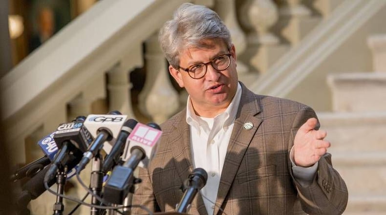 Gabriel Sterling, chief operating officer of the Georgia secretary of state's office, said his agency was able to stop a cyberattack this month that targeted at the state’s absentee voting website. “Our tools did everything right," Sterling said. "This was a win.” (Jenni Girtman for the AJC 2020)