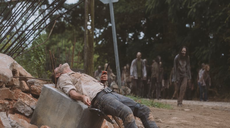 Andrew Lincoln as Rick Grimes - The Walking Dead _ Season 9, Episode 5 - Photo Credit: Jackson Lee Davis/AMC