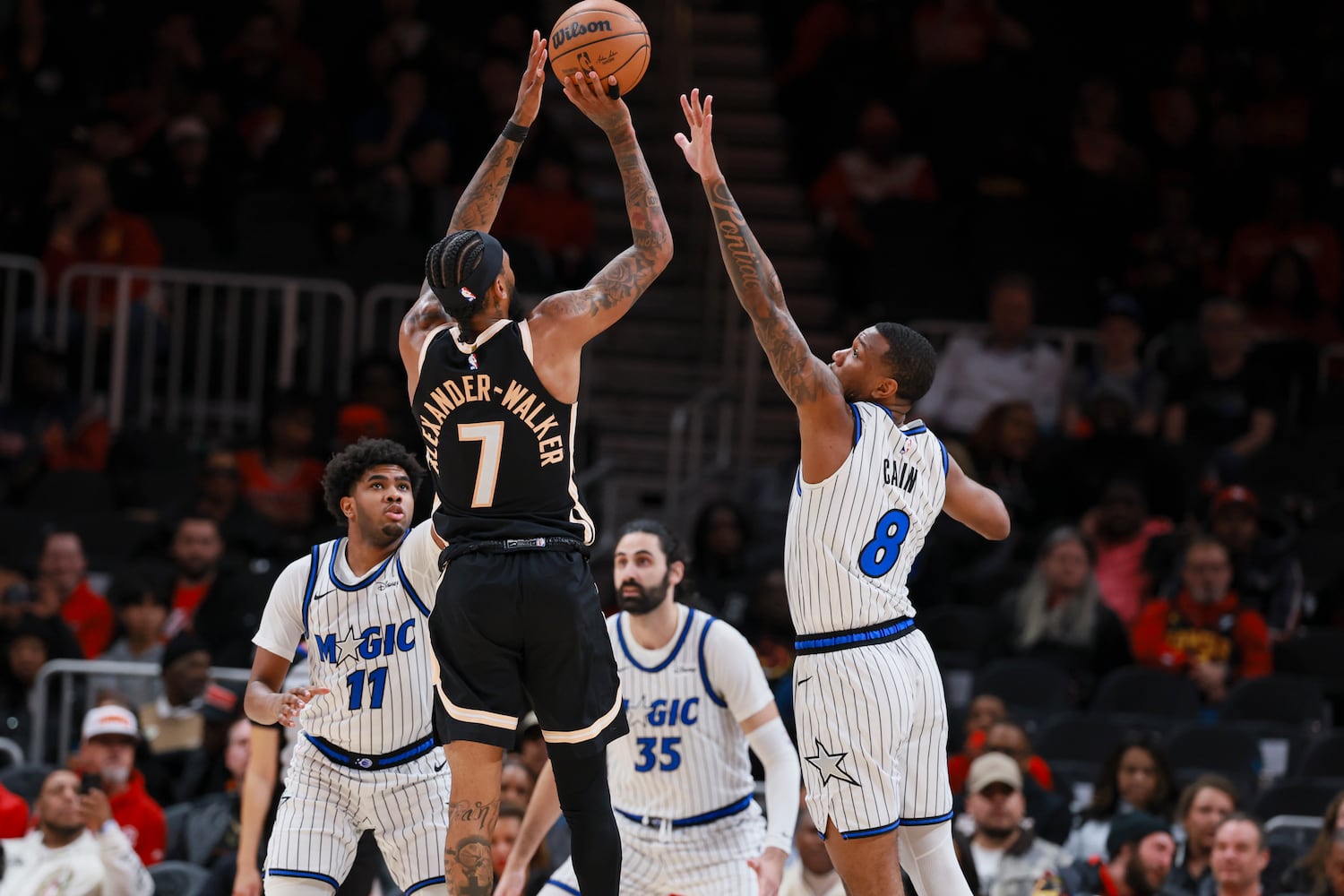 Atlanta Hawks host the Orlando Magic in an NBA game