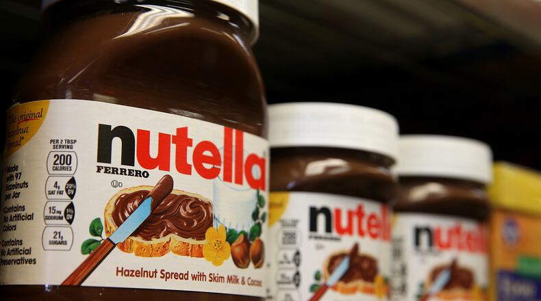 Nutella jars (Photo by Justin Sullivan/Getty Images)