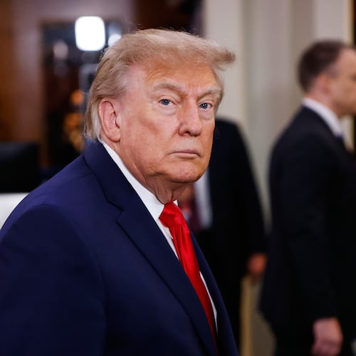 United States President Donald Trump arrives for the 81st session of the United Nations General Assembly at United Nations headquarters, Tuesday, Sept. 22, 2026. (AP Photo/Stefan Jeremiah)