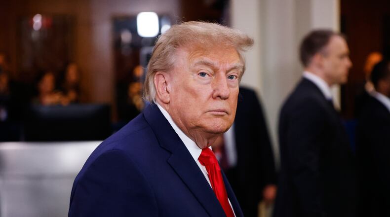 United States President Donald Trump arrives for the 81st session of the United Nations General Assembly at United Nations headquarters, Tuesday, Sept. 22, 2026. (AP Photo/Stefan Jeremiah)