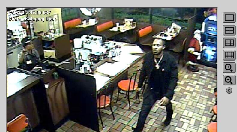 Video surveillance from a Buckhead Waffle House where a rapper was shot. (Credit: Atlanta Police Department)