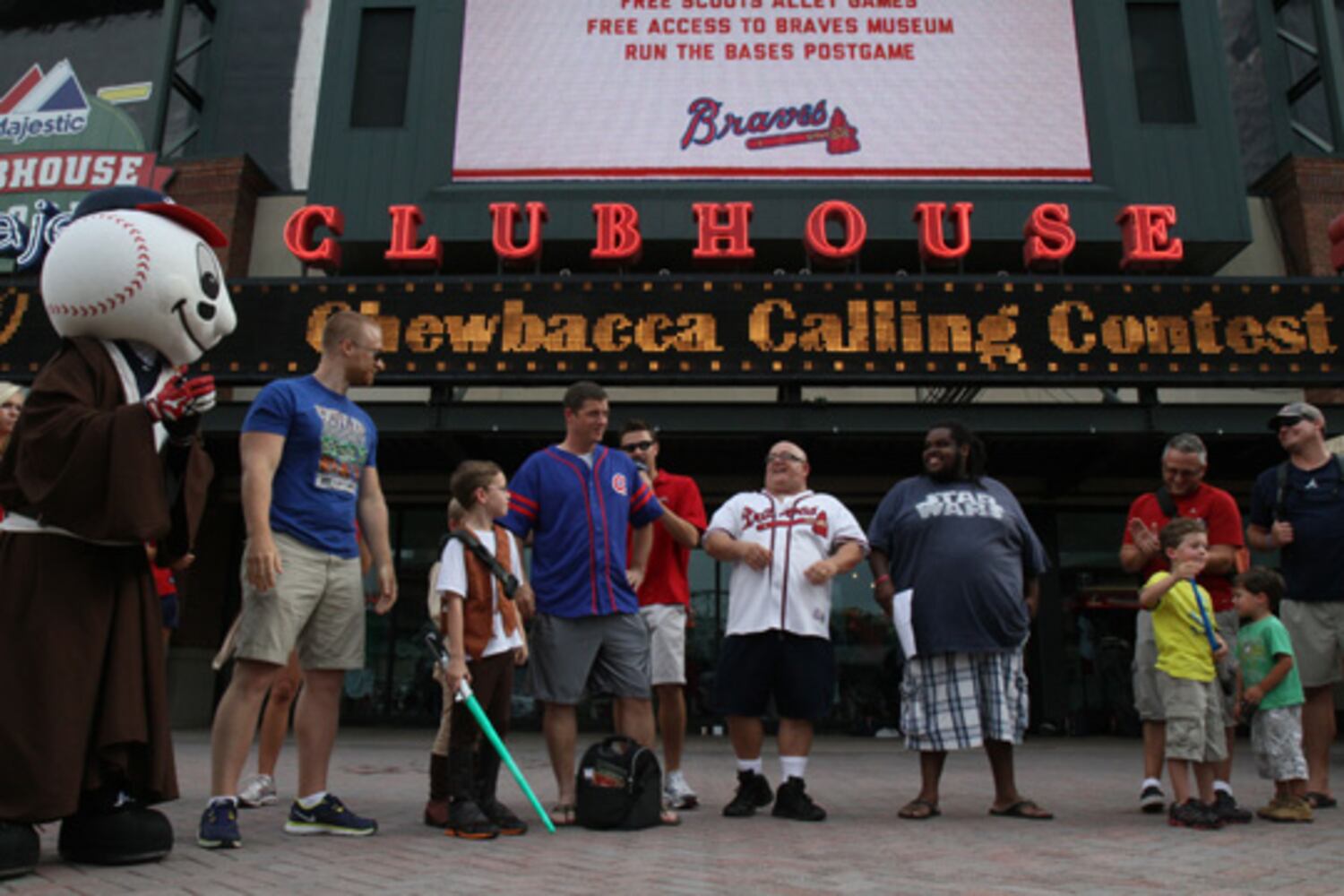Star Wars night at Turner Field