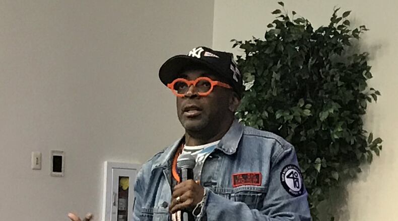 Spike Lee, shown at Spelman College last September to promote his Netflix series “She’s Gotta Have It,” promises he’ll be at the Fox Theatre on Feb. 19 for the 30th anniversary screening of his film “School Daze.” RODNEY HO / RHO@AJC.COM