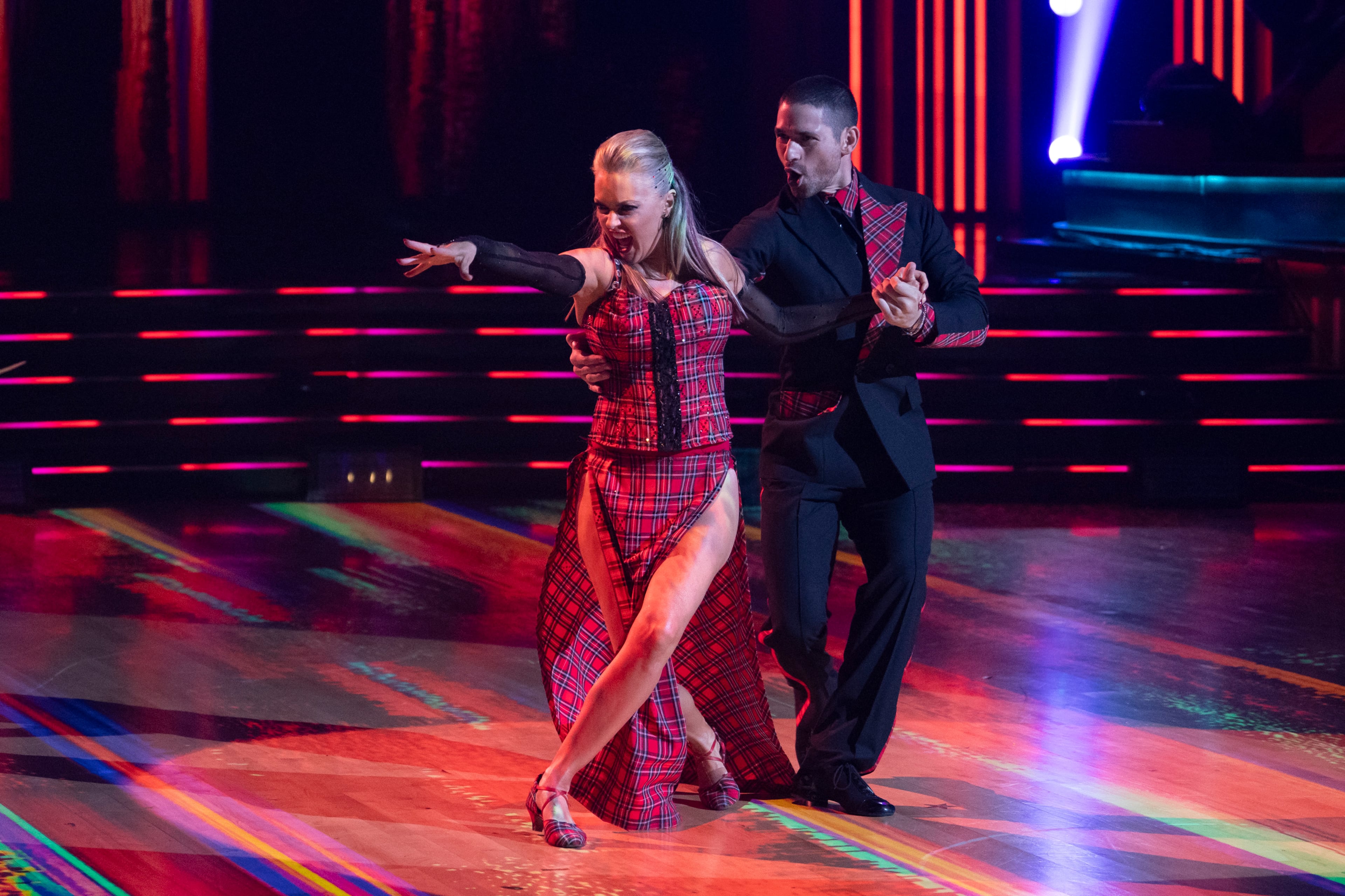 Elaine Hendrix on TikTok night on "Dancing With the Stars" airing Sept. 30, 2025. (Disney/Eric McCandless/Disney)
