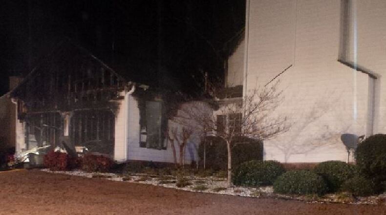 A man suffered serious injuries during a Monday night fire at his home in Lilburn, officials said.
