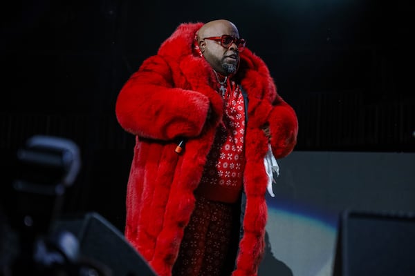 Cee-Lo Green, shown here performing at State Farm Arena for V103’s Winterfest, is part of Atlanta’s soul and hip-hop royalty. (Kymani Culmer for the AJC 2023)