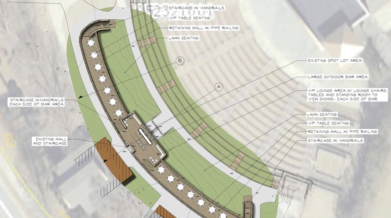 The Southern Ground Amphitheater in Fayetteville plans to add an upper level VIP lounge and seating areas next year. Courtesy City of Fayetteville