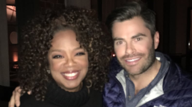 Jared Sapp met Oprah Winfrey Monday night at Rathbun's!