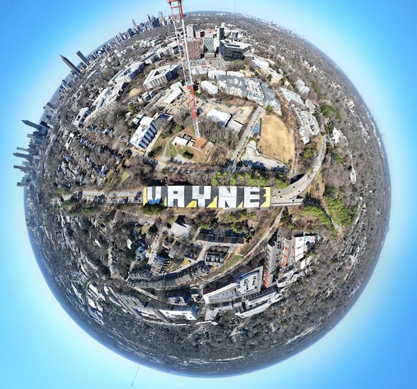 Another view of VAYNE's mural above Freedom Parkway, "Graffiti for the Gods." (Courtesy of Arthur Rudick)