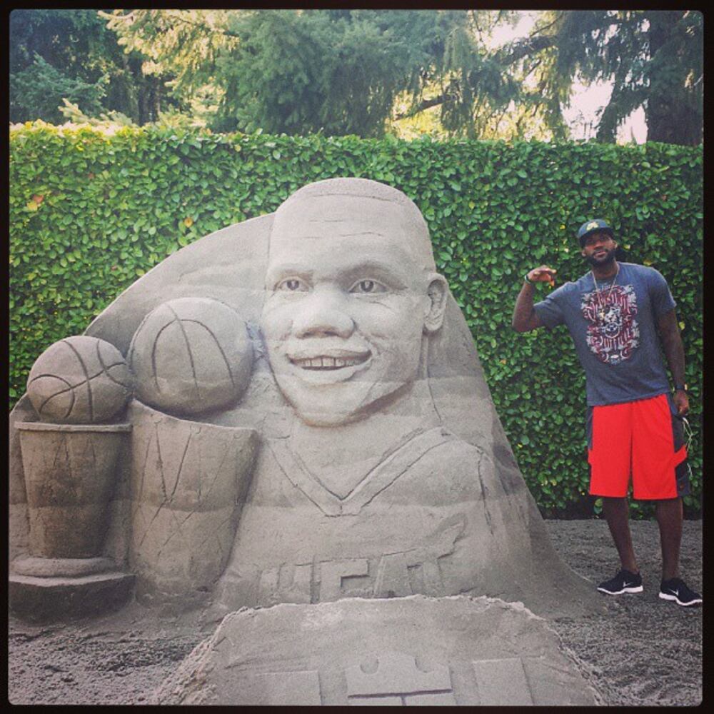 3. LeBron James, @kingjames